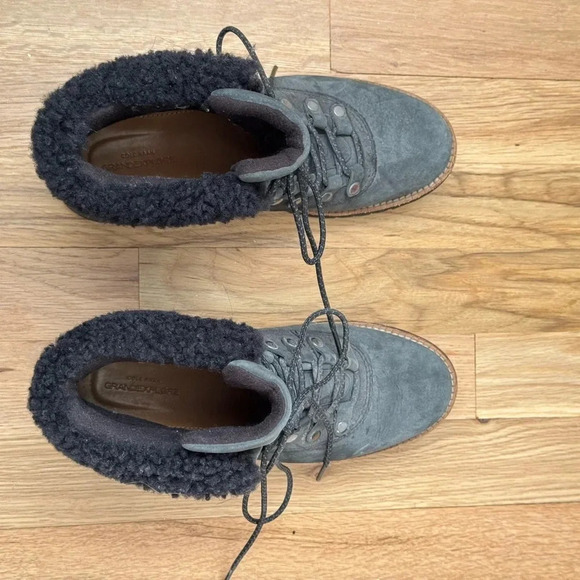 Cole Haan Zero Grand Explorer Black Leather Boots - Picture 3 of 5